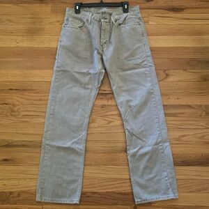 Men’s Levi Strauss Levi’s 514 brown jeans. Size 34x32 straight fit